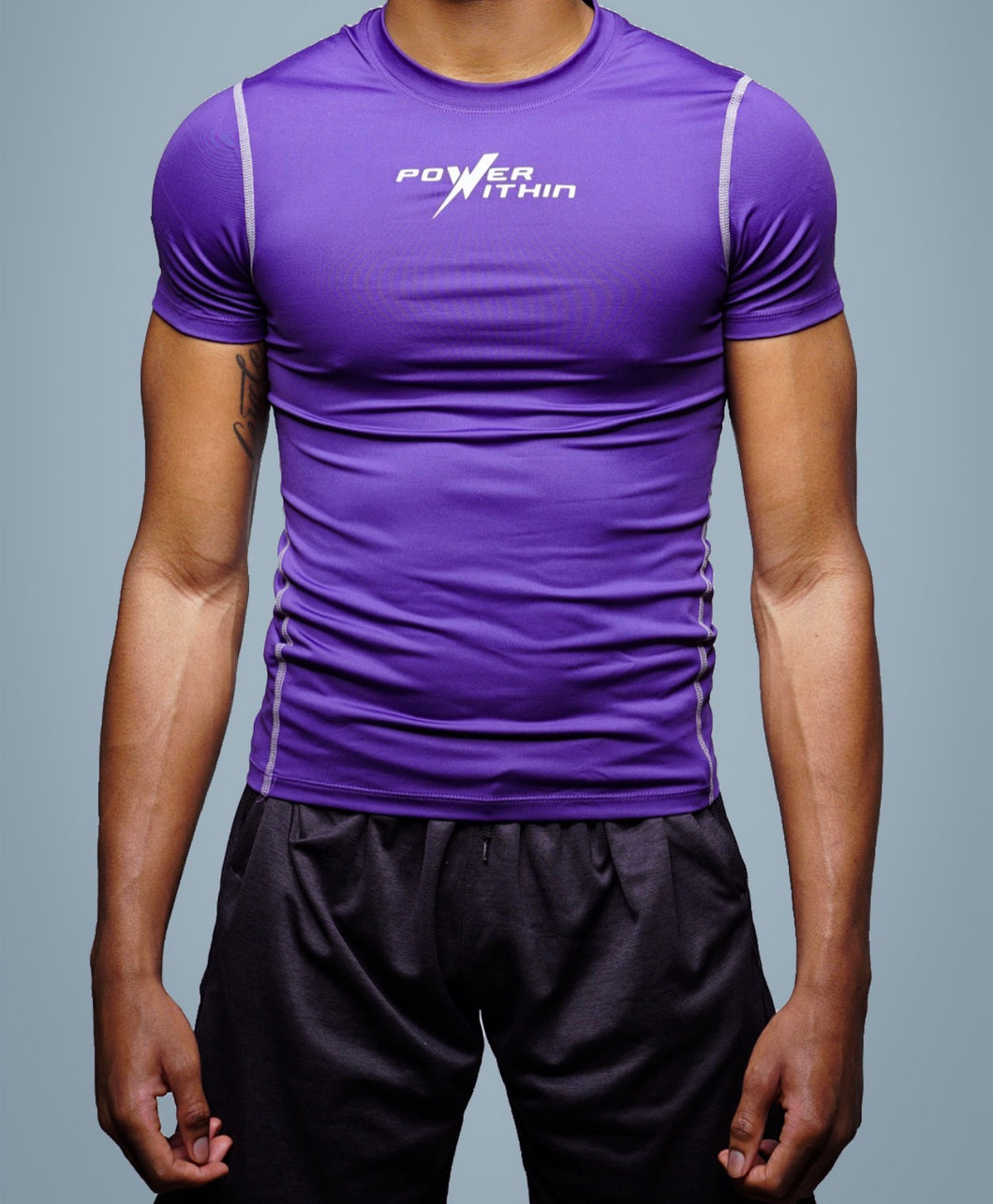Men’s Power Within Purple Compression Shirt
