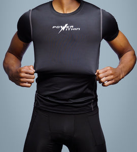 Men’s Power Within Black Compression Shirt