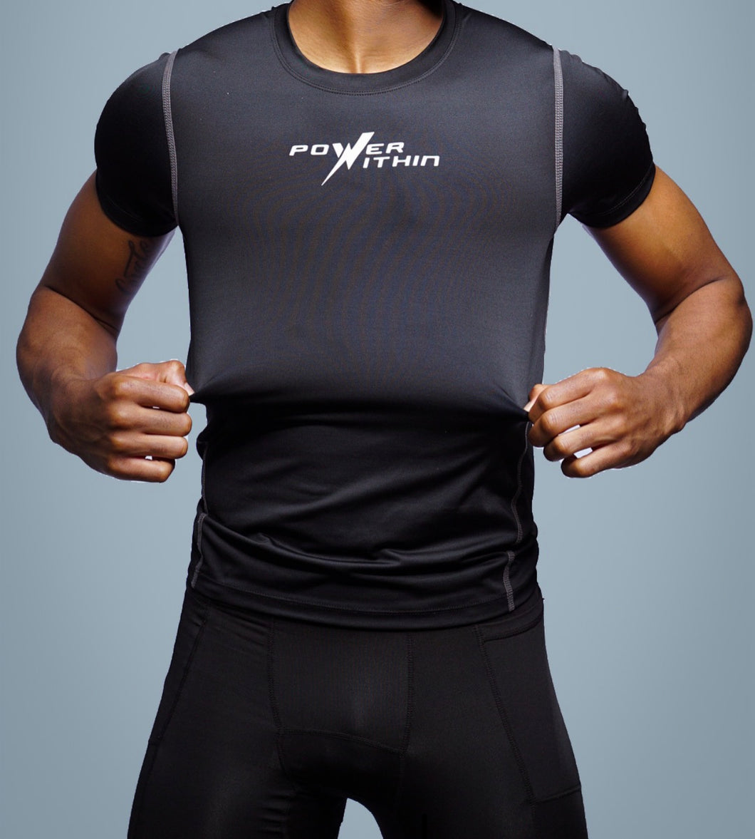 Men’s Power Within Black Compression Shirt